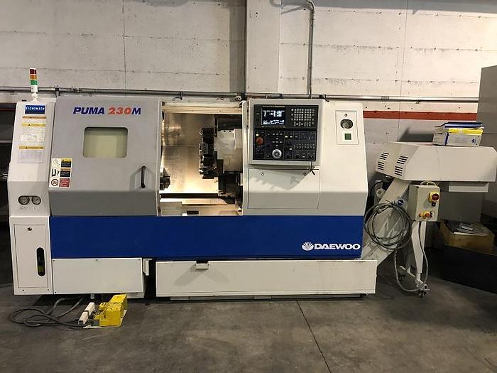 Usata TORNIO DAEWOO PUMA 230 M CNC FANUC 18 - T