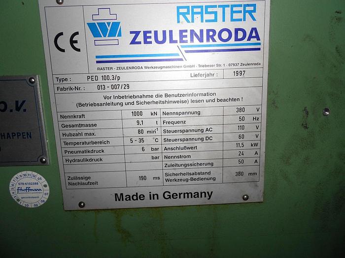 Gebraucht EXCENTERPERS C-FRAME 	RASTER ZEULENRODA