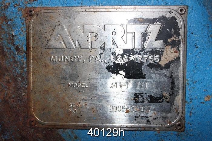 Used Andritz 34TFIII Refiner #40129