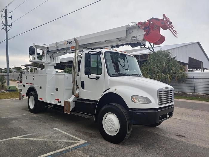 Used Altec DM47BTR Digger Derrick on 2015 Freightliner M2 106 4x4 Reg Cab Utility Truck - C1733