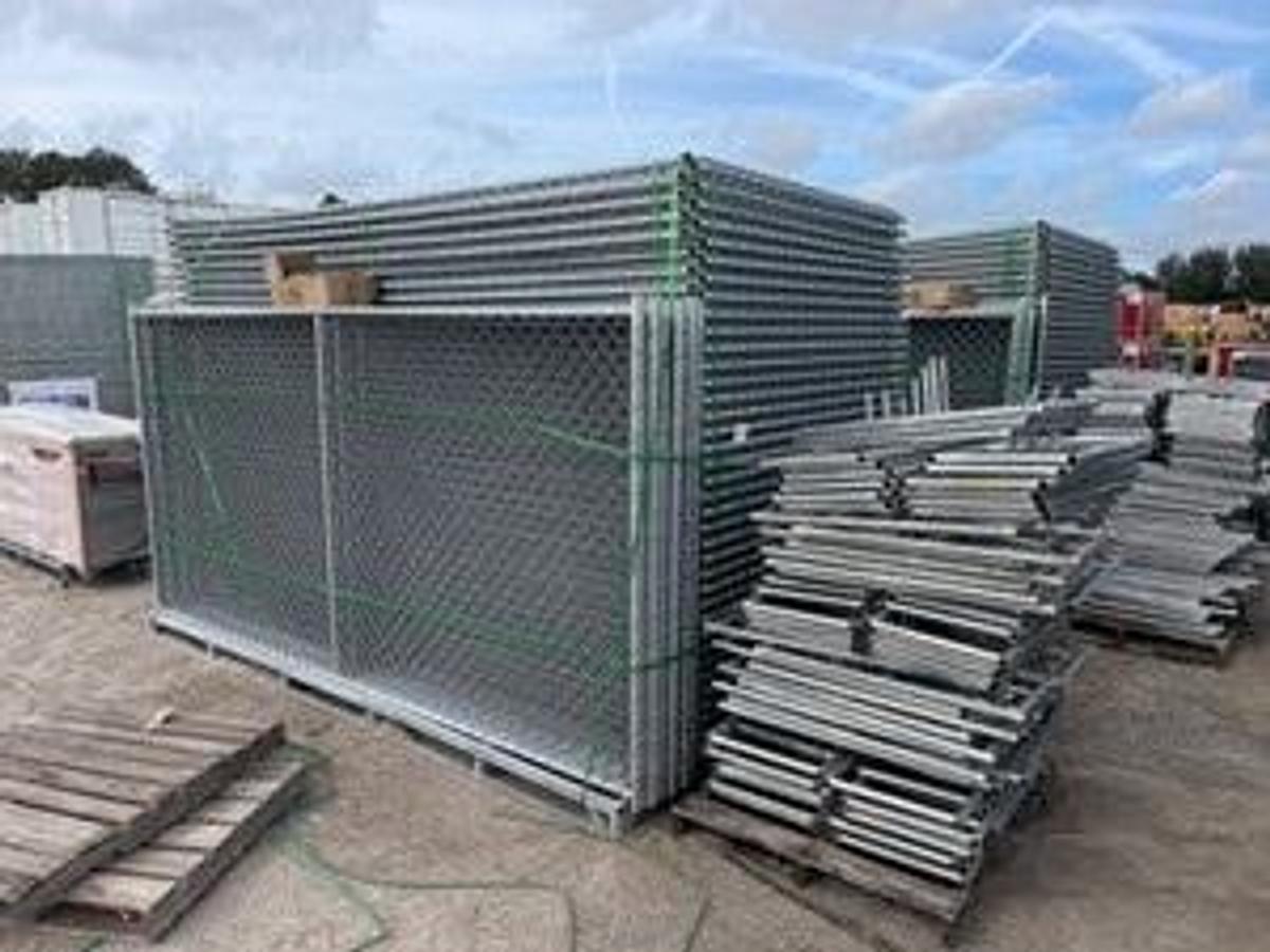 Mobile 6ft tall Galvanized Chain Link Fence 1000 ft