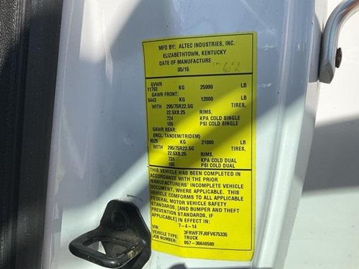 Used Altec AT40P Cable Placer on 2015 Ford F-750 XL 4x2 Non-CDL Reg Cab Utility Truck - 75335