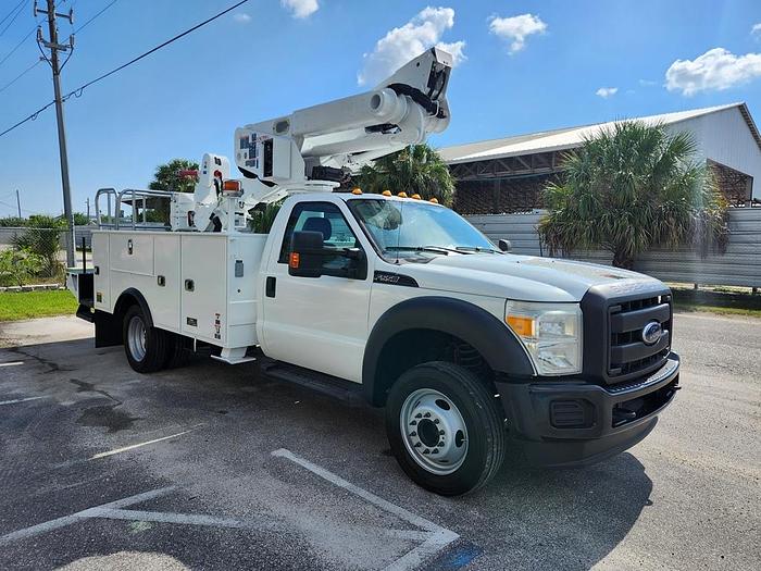 Used Altec AT40S 45ft WH Sign Truck 2 man Basket with Jib on 2016 Ford F550 - 01646