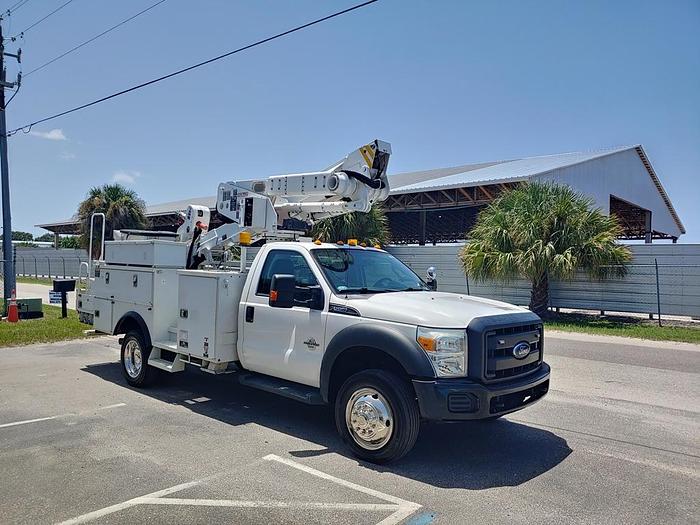 Used 2015 Ford F550 Altec AT40M, 45 ft Material Handler Bucket Truck