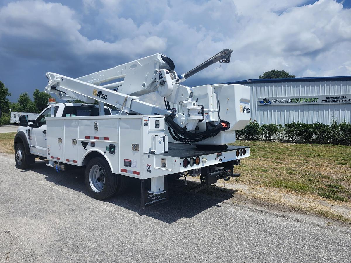 Used 2019 Altec AT48M Bucket Boom on a 2019 Ford F550 4x4 Regular Cab Utility Truck - 15672