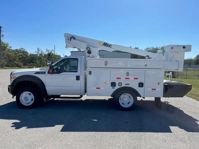 Used Altec AT200A 35ft Bucket Boom on 2014 Ford F450 Reg Cab Cable Truck
