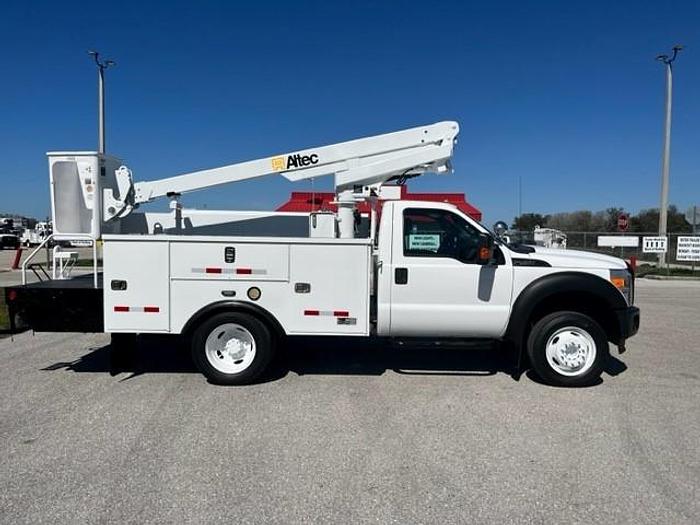 Used Altec AT200A 35ft Bucket Boom on 2014 Ford F450 Reg Cab Cable Truck