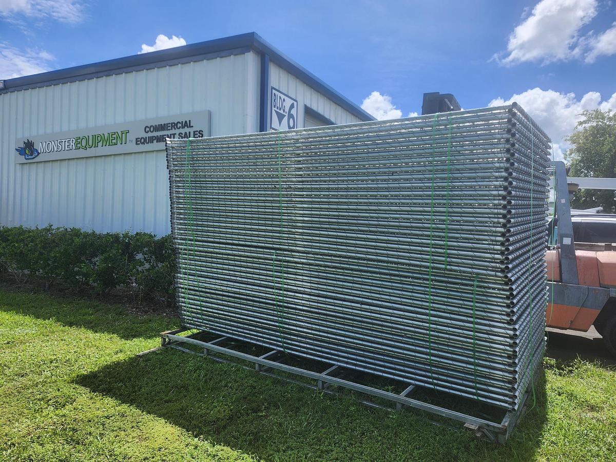 Site Fence (77) 6ft tall x 12' Long Galvanized Chain Link Fence 924 Linear feet - 010535