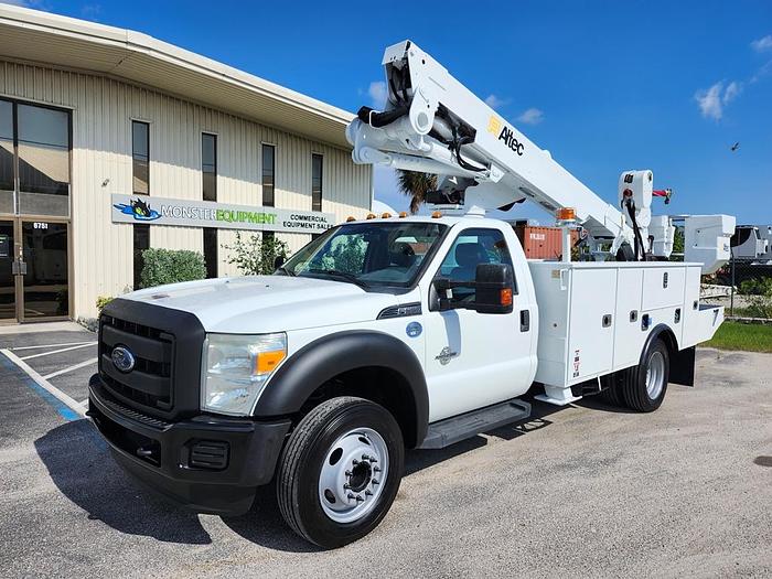Used Altec AT40S 45ft WH Sign Truck 2 man Basket with Jib on 2016 Ford F550 - 01646