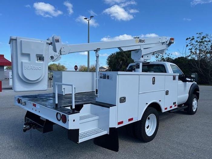 Used Altec AT200 35ft Bucket Boom on 2015 Ford F450 Reg Cab Utility Truck – C12188