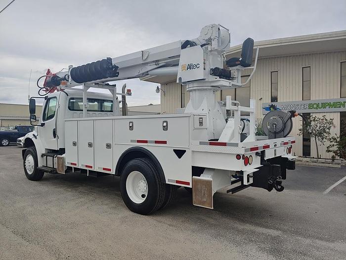 Used Altec DM47BTR Digger Derrick on 2015 Freightliner M2 106 4x4 Reg Cab Utility Truck - C1733
