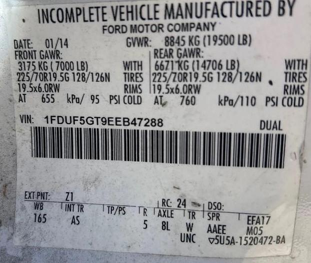 Used Altec AT40S Basket Boom on a 2014 Ford F550 Reg Cab Utility Truck - 47288