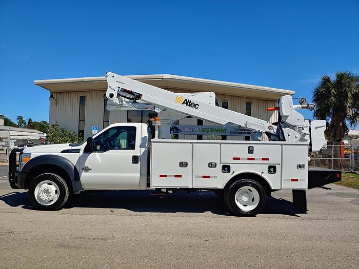 Used Altec AT40-MH 45ft Bucket Boom on 2015 Ford F550 Reg Cab Utility Truck - 65760
