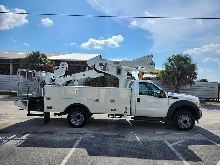 Used Altec AT40S 45ft WH Sign Truck 2 man Basket with Jib on 2016 Ford F550 - 01646