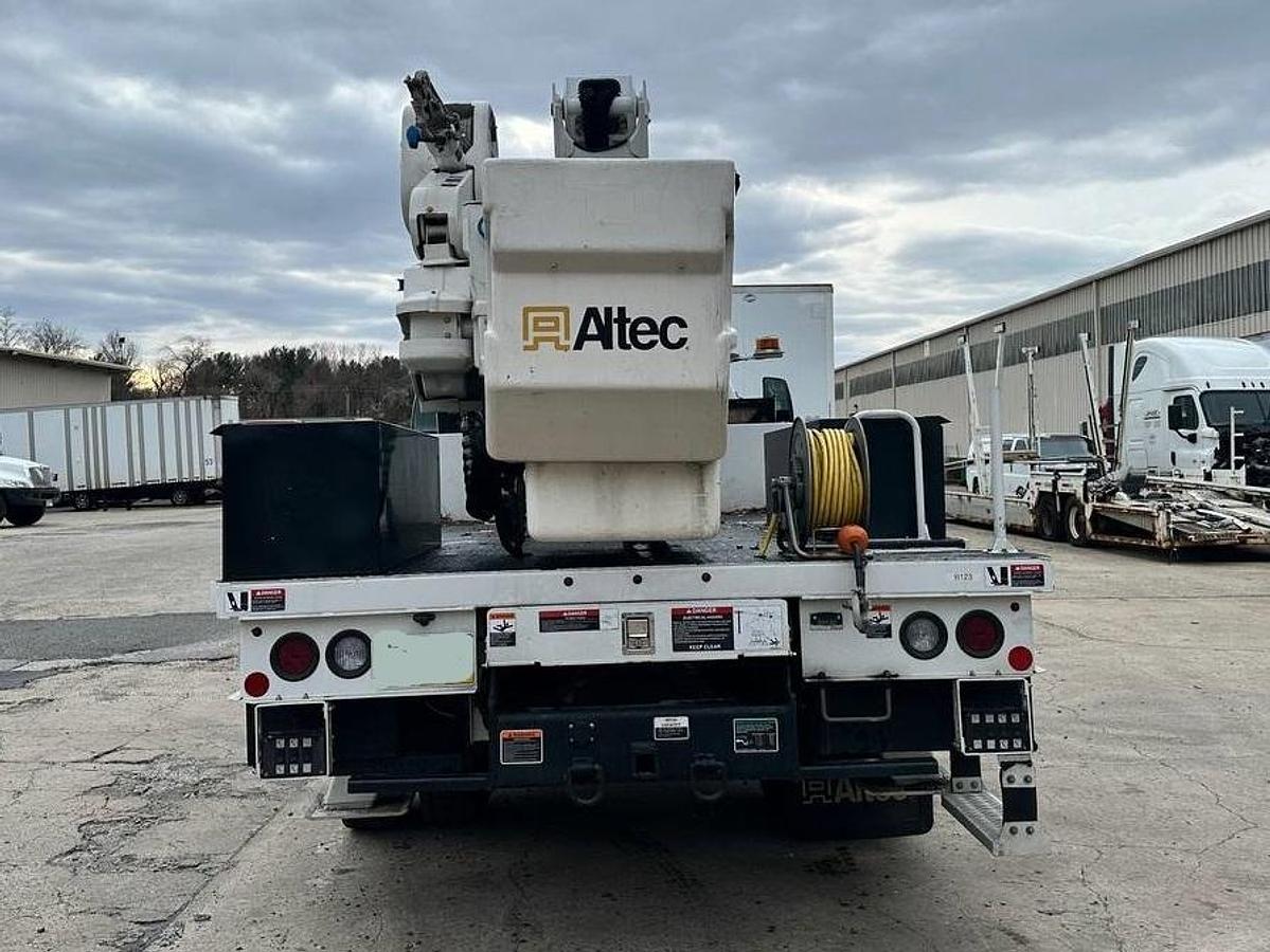Used Altec TA55 Bucket Boom on 2023 Fored F750 4x2 Reg Cab Flat Bed Truck - R12219