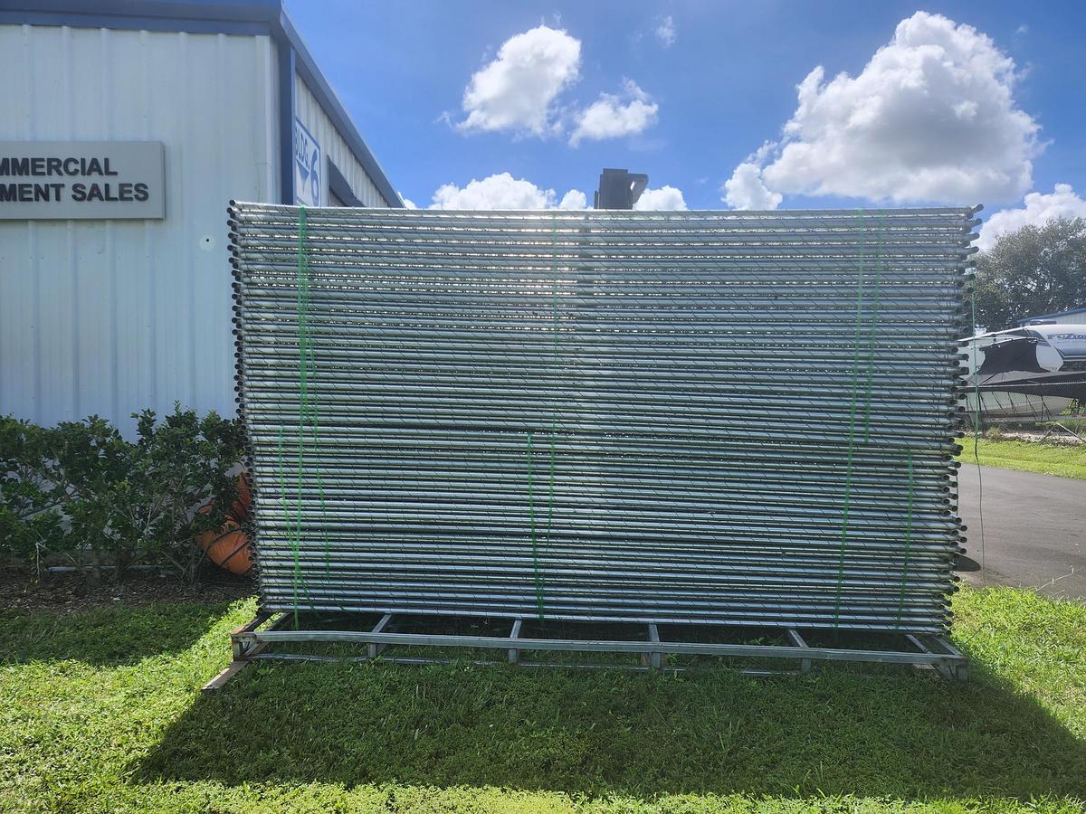 Site Fence (77) 6ft tall x 12' Long Galvanized Chain Link Fence 924 Linear feet - 010535