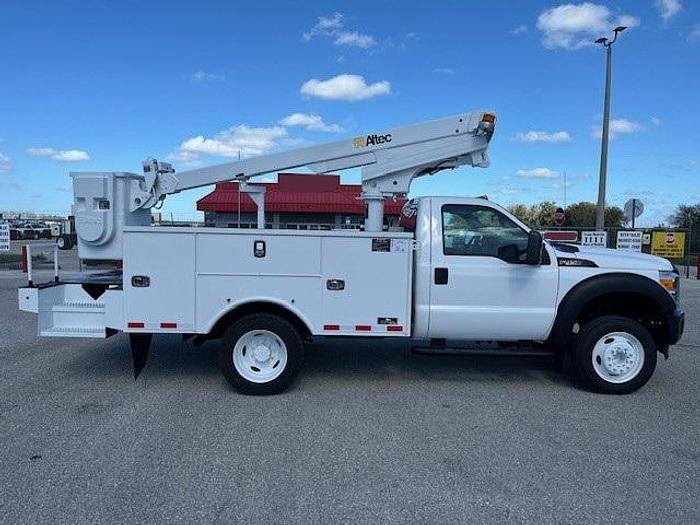 Used Altec AT200 35ft Bucket Boom on 2015 Ford F450 Reg Cab Utility Truck – C12188