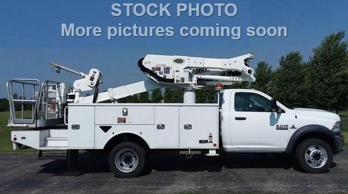 Used 2018 Altec AT41S Sign Truck with 2 Man Basket on a 2017 RAM 5500 Reg Cab Utility Bed - K60801