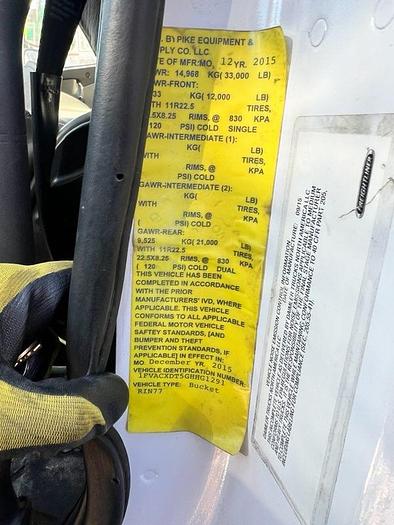 Used Terex HRX55 Bucket Boom on 2016 Freightliner M2-106 4x2 Reg Cab Utility Truck - RG1291