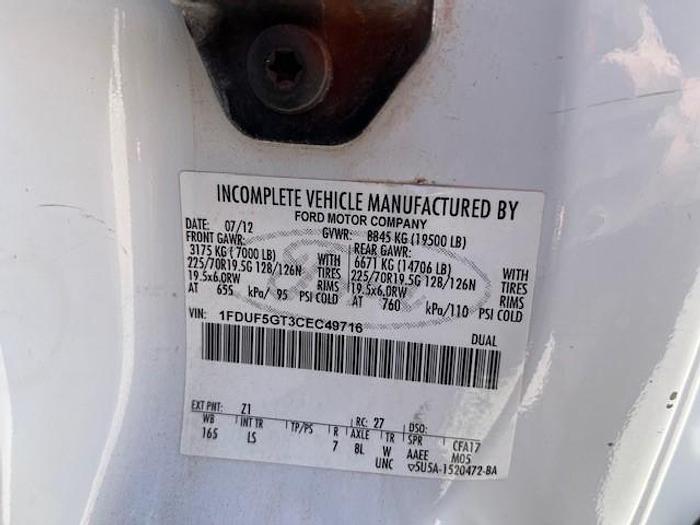 Used Altec AT40G 45ft Articulating Telescopic Boom on 2012 Ford F550 Regular Cab Utility Body - C49716