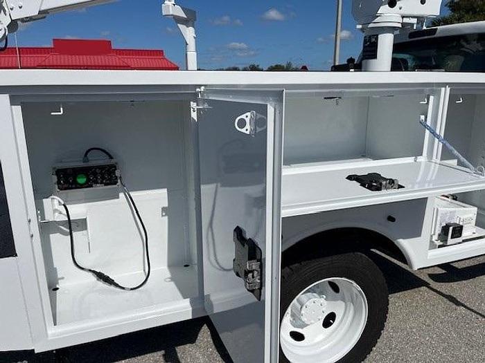 Used Altec AT200 35ft Bucket Boom on 2015 Ford F450 Reg Cab Utility Truck – C12188