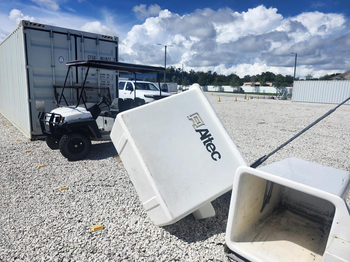 Used Altec DM47 Digger Derrick with Insulated Pin-On Man Bucket – 46.4 ft Sheave Height | 46 kV Rated | Personnel Platform - DM47-24-7