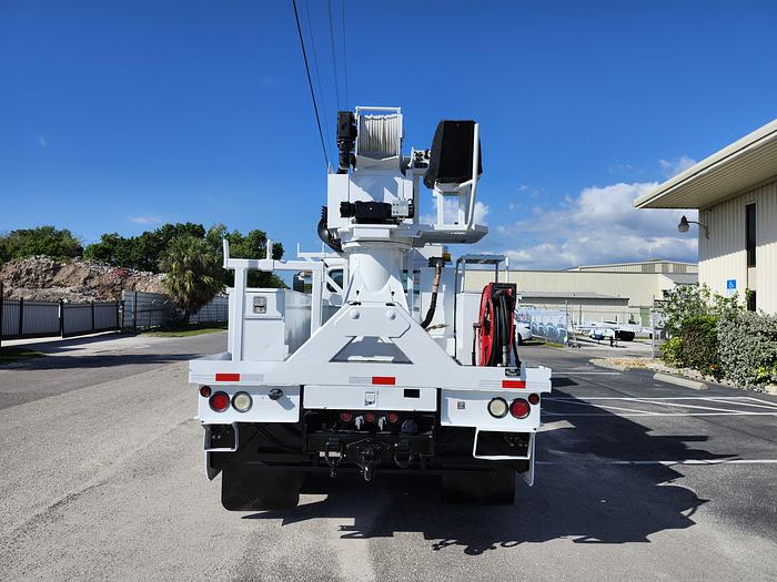 Used Altec DM47-BTR Digger Derrick on 2014 Freightliner M2 106 Reg Cab Utility Truck - L7387