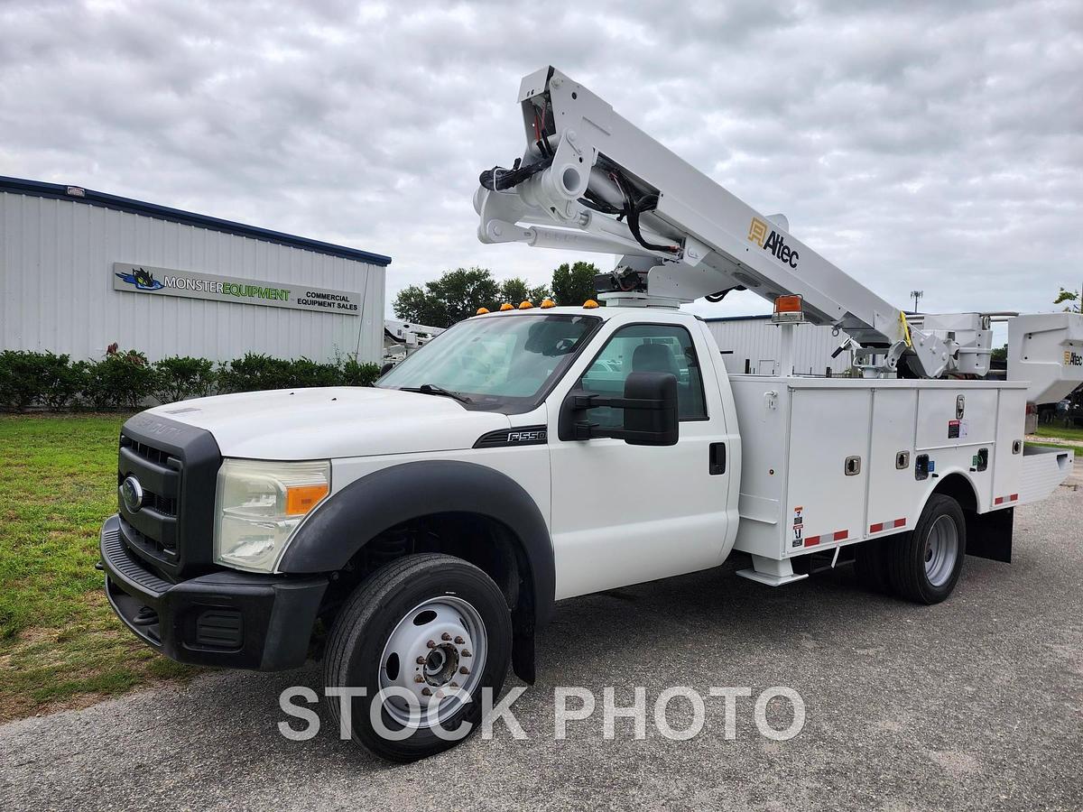 Used Altec AT40S Basket Boom on a 2014 Ford F550 Reg Cab Utility Truck - 47288