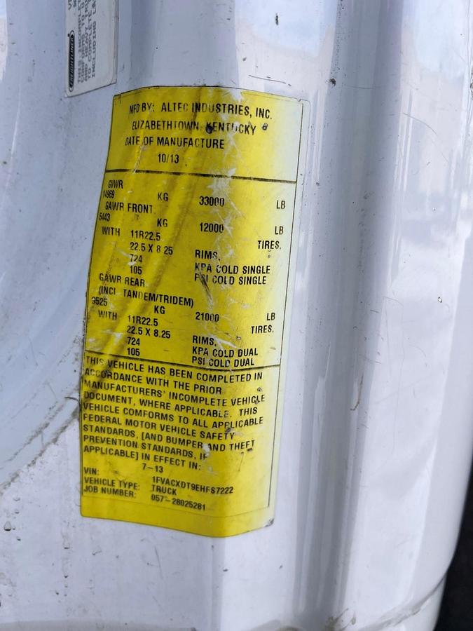 Used Altec AT40C Cable Placer on 2014 Freightliner M2-106 Reg Cab Utility Truck - S7222