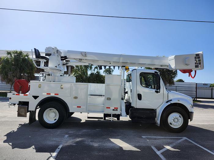Used Altec DM47-BTR Digger Derrick on 2014 Freightliner M2 106 Reg Cab Utility Truck - L7387