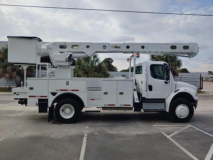 Used Altec AM55-MH Over Center Bucket Boom on 2014 Freightliner M2 106 4x4 Utility Truck - W9313
