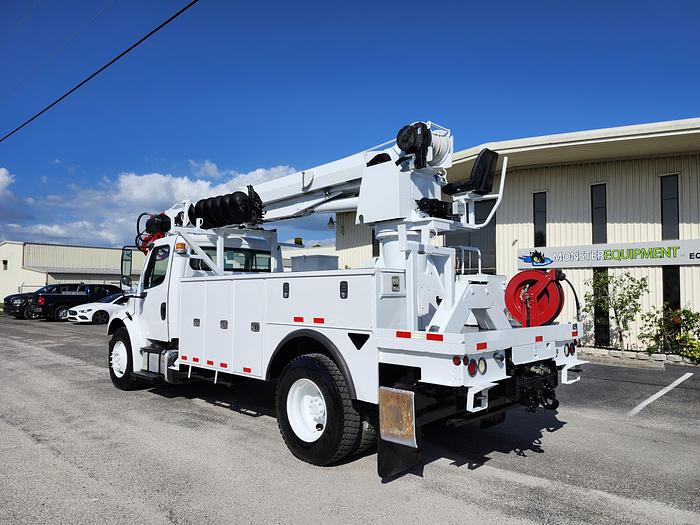 Used Altec DM47-BTR Digger Derrick on 2014 Freightliner M2 106 Reg Cab Utility Truck - L7387
