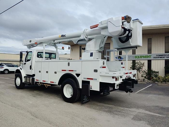Used Altec AM55-MH Over Center Bucket Boom on 2014 Freightliner M2 106 4x4 Utility Truck - W9313
