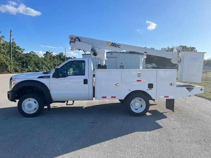 Used Altec AT200A Bucket Boom on 2014 Ford F450 Reg Cab Utility Truck - C70586