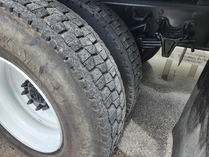 Used Altec DM47B-TR Digger Derrick on 2017 Freightliner M2-106 Flatbed Truck