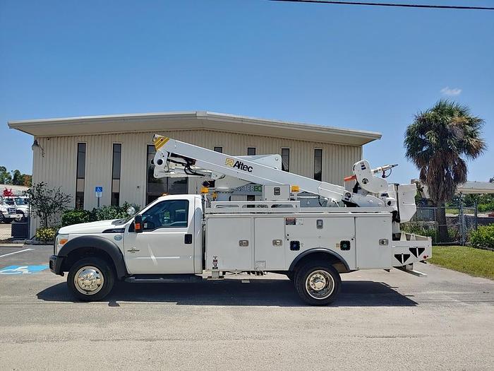 Used 2015 Ford F550 Altec AT40M, 45 ft Material Handler Bucket Truck