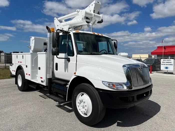 Used Altec TA41M 46ft Bucket Boom on 2014 International 4300 Reg Cab Utility Truck