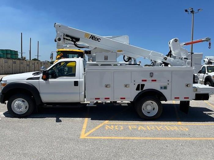 Used Altec AT40M 45ft Bucket Boom on 2016 Ford F550 4X4 Reg Cab Utility Truck - C41868