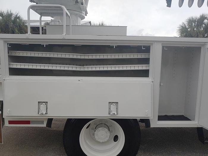 Used Altec DM47BTR Digger Derrick on 2015 Freightliner M2 106 4x4 Reg Cab Utility Truck - C1733