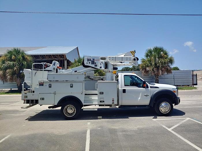 Used 2015 Ford F550 Altec AT40M, 45 ft Material Handler Bucket Truck