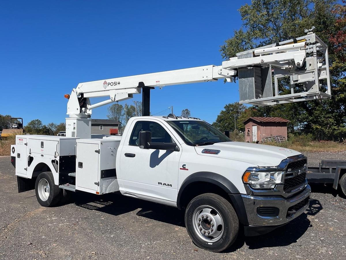 Used Posi-Plus 700-40 34 ft on 2022 Ram 5500 4x2 Cable Placer Bucket Truck - 38321