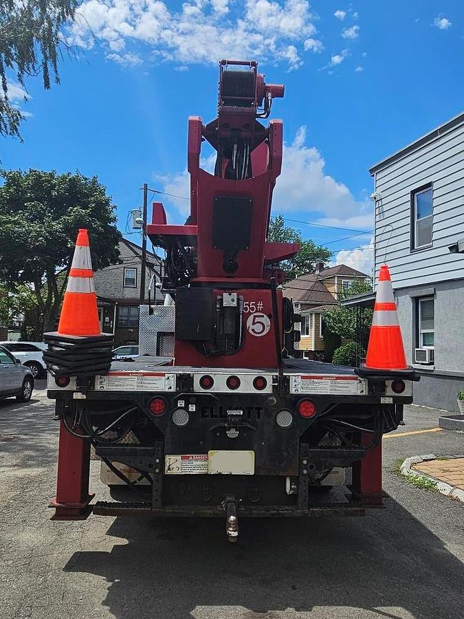Used Elliott L55R Sign Crane on 2019 Freightliner M2-106 Reg Cab Flatbed Truck - MM6930