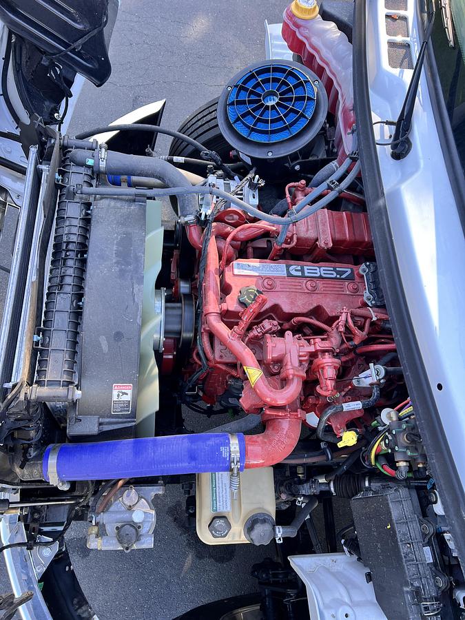 NEW Elliott M87 Sign Crane on a 2025 Freightliner M2106 Reg Cab Flatbed Truck - RE9085