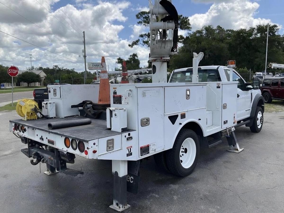 Used 2019 Altec AT48M Bucket Boom on a 2019 Ford F550 4x4 Regular Cab Utility Truck - C10412