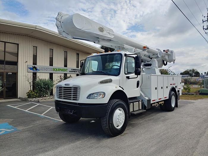 Used Altec AM55-MH Over Center Bucket Boom on 2014 Freightliner M2 106 4x4 Utility Truck - W9313