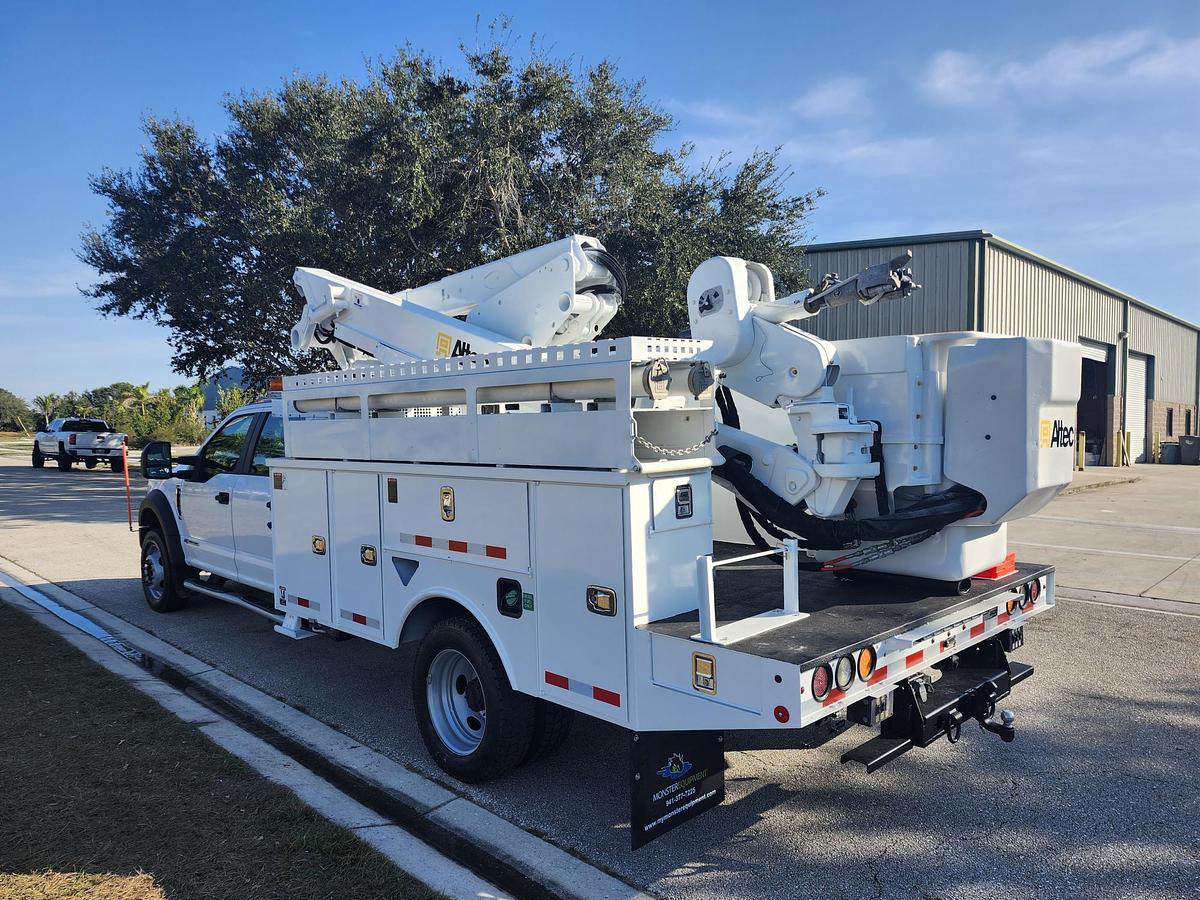 Used Altec AT41M Bucket Boom on 2019 Ford F550 4x4 Crew-Cab Bucket Truck - 96965