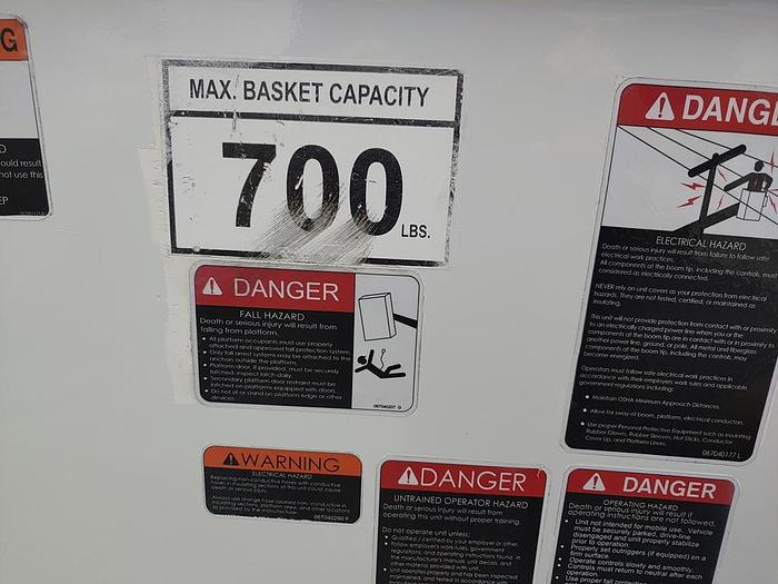 Used Altec AA755-MH Bucket Boom on 2012 Freightliner M2 106 4x4 Reg Cab Utility Truck - D7676