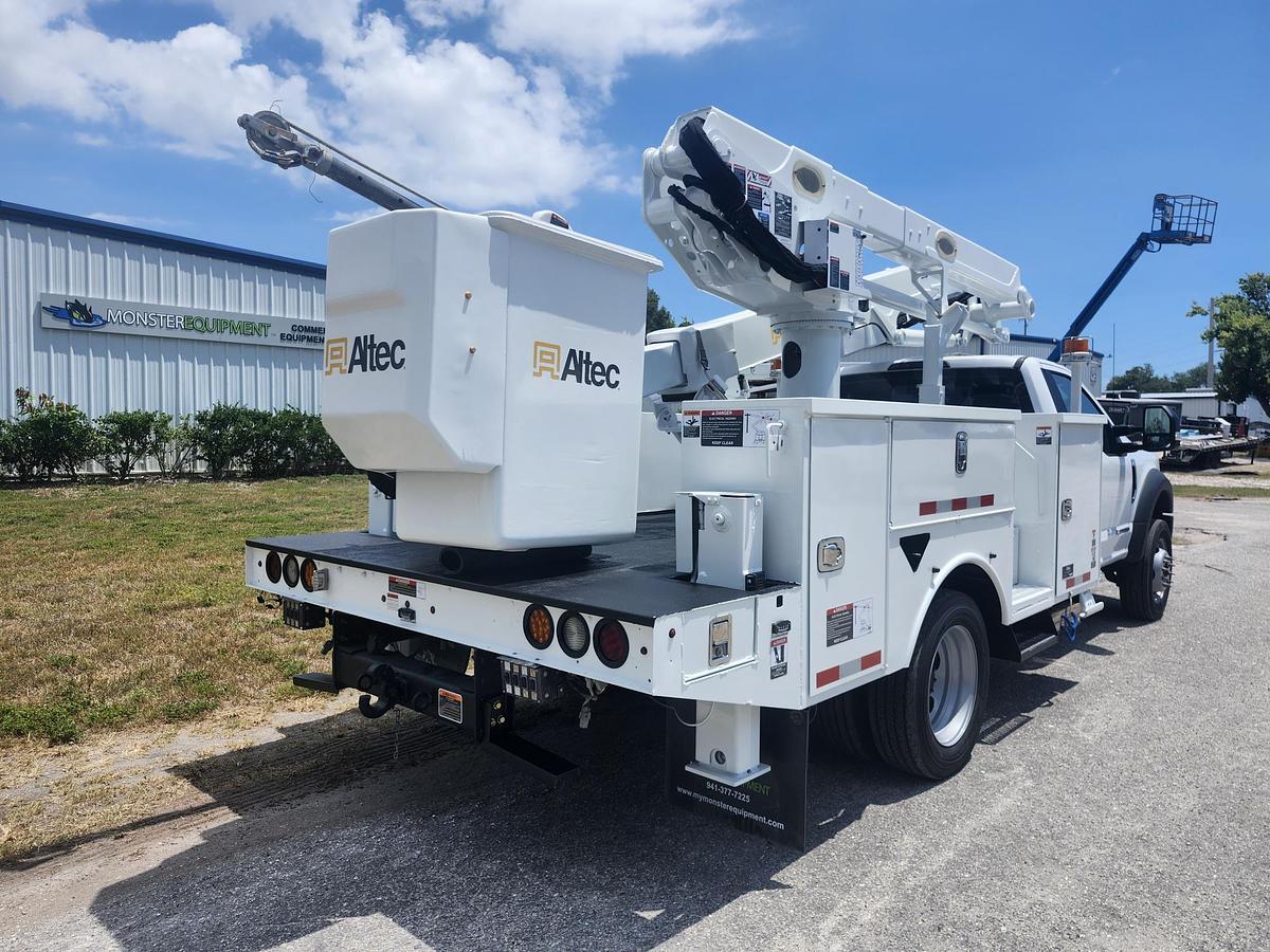 Used 2019 Altec AT48M Bucket Boom on a 2019 Ford F550 4x4 Regular Cab Utility Truck - 15672