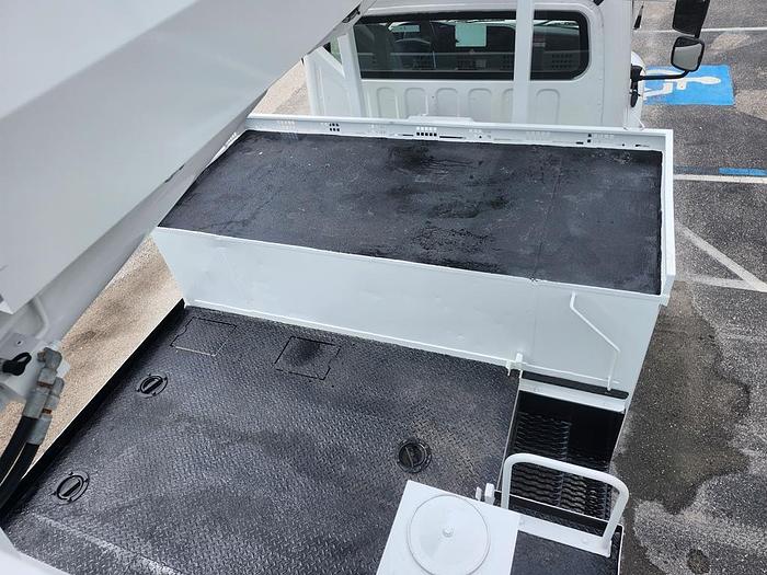 Used Altec DM47B-TR Digger Derrick on 2017 Freightliner M2-106 Flatbed Truck