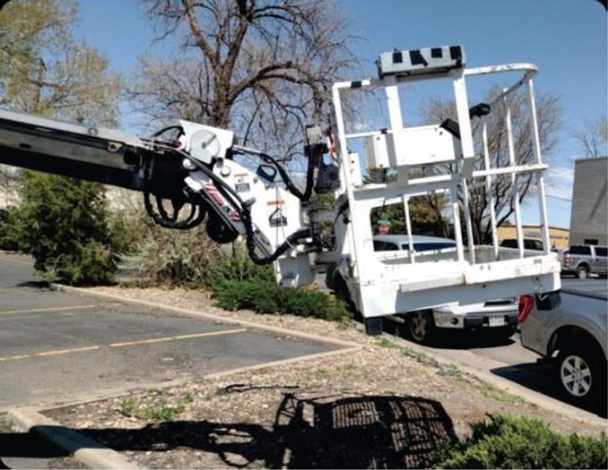 Used Altec LS63 Sign Crane on 2015 Ford F750 Super Duty Reg Cab Flatbed Truck - M20609